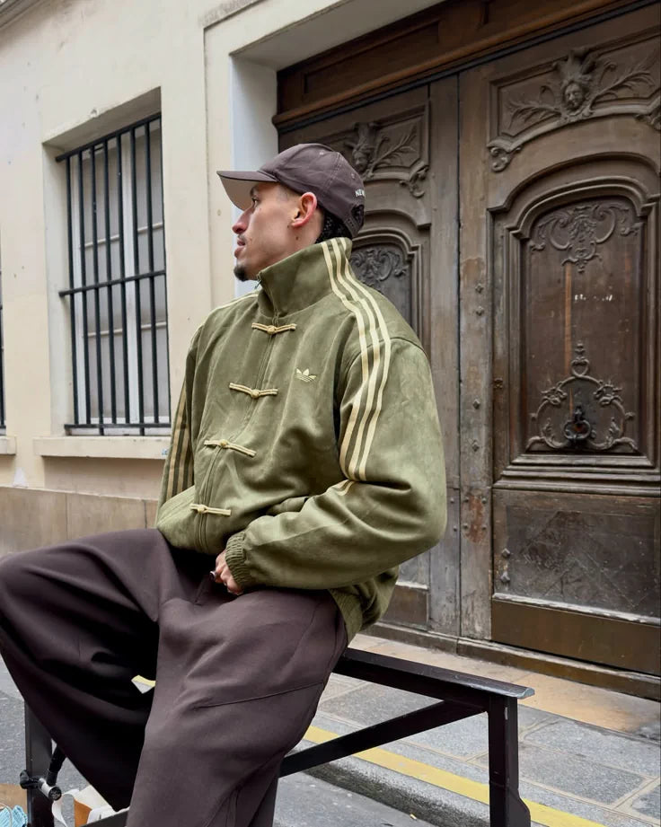 💚 Olive Green CNY  Jacket – Minimal Streetwear with Premium Style