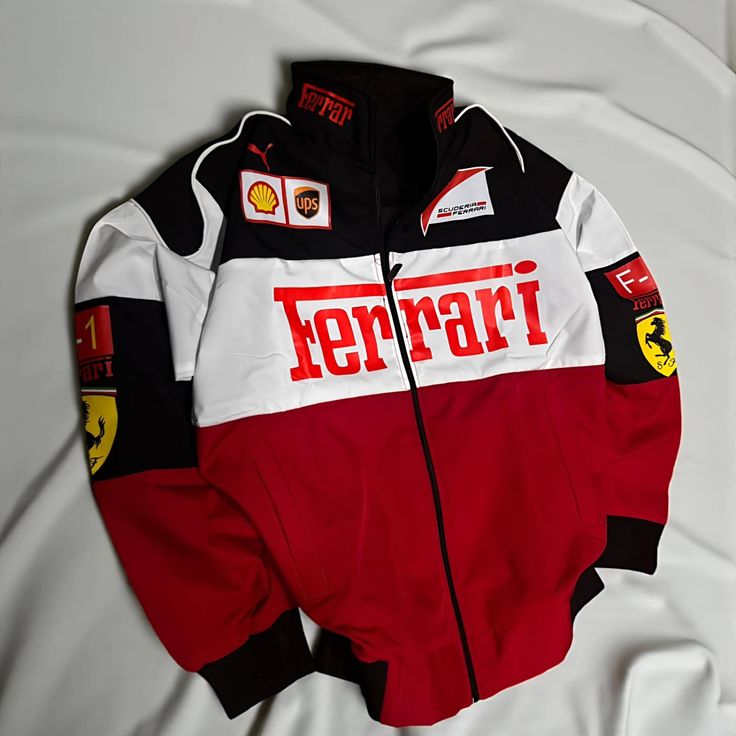 Nitro Racing Ferrari  Jacket – Black/Red/White Edition