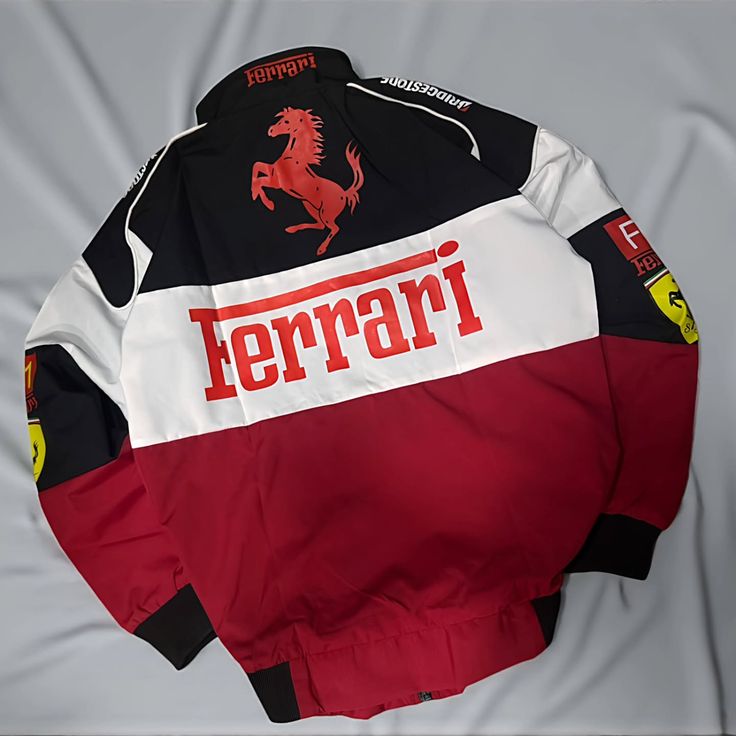 Nitro Racing Ferrari  Jacket – Black/Red/White Edition
