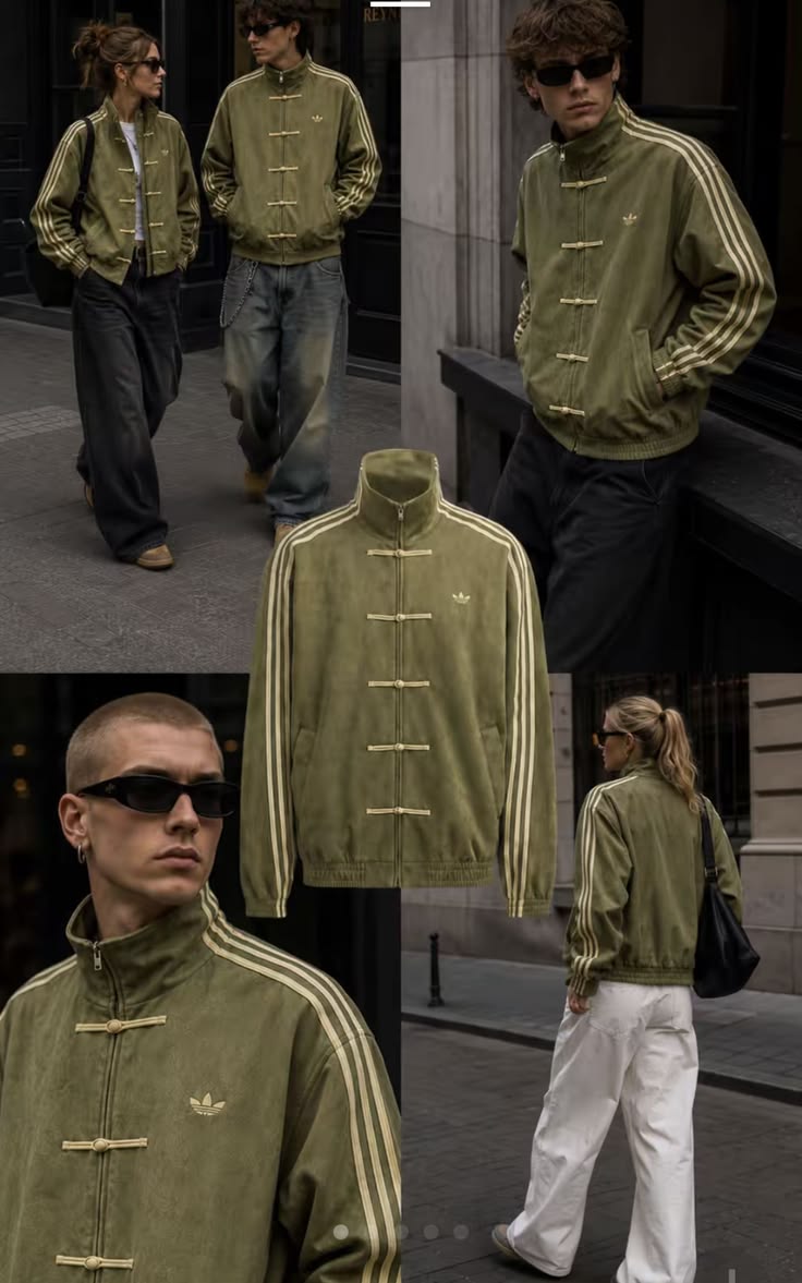 💚 Olive Green CNY  Jacket – Minimal Streetwear with Premium Style
